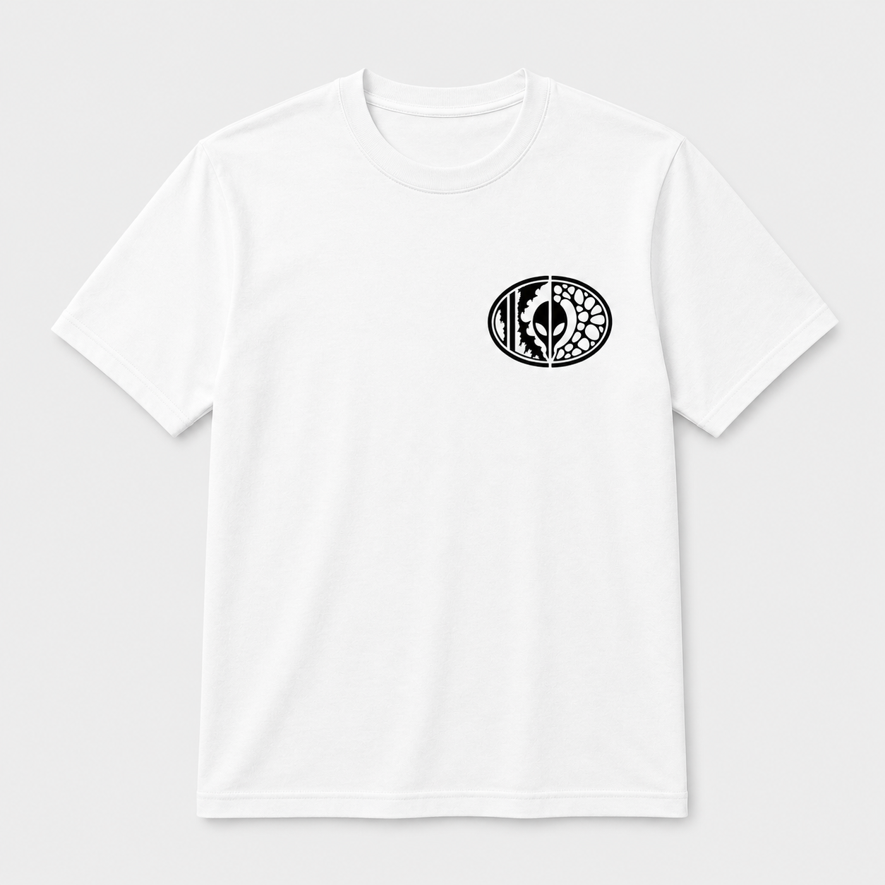 CAMO RAMBO Minimal Emblem Tee — White