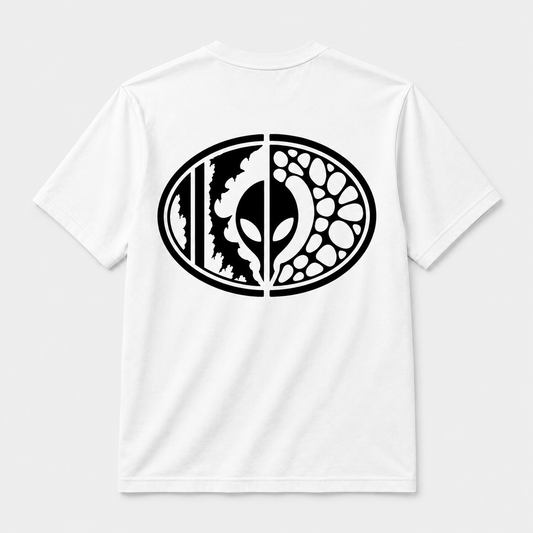 CAMO RAMBO Minimal Emblem Tee — White