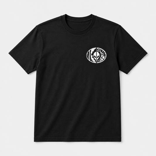 CAMO RAMBO Minimal Emblem Tee — Black