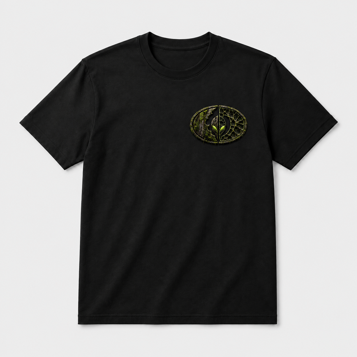 CAMO RAMBO Emblem Tee — Black