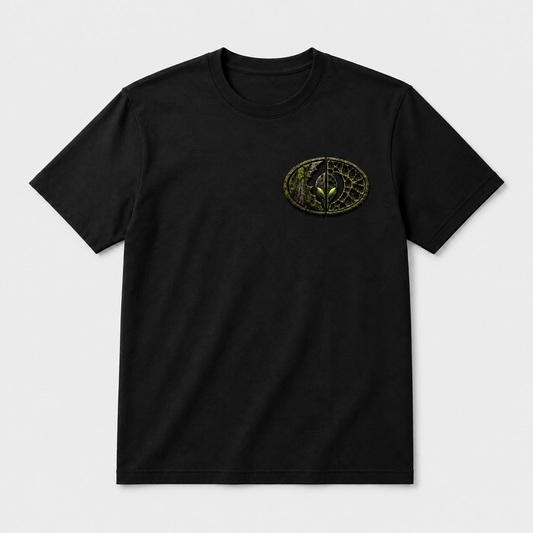 CAMO RAMBO Emblem Tee — Black