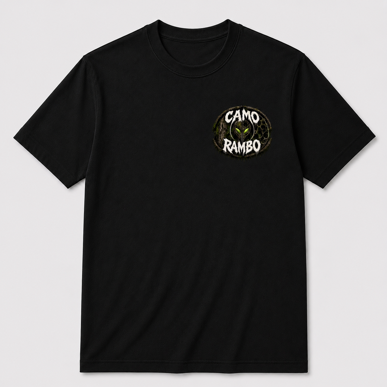 CAMO RAMBO Logo Tee — Black